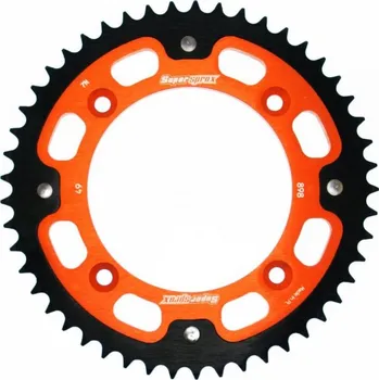 Řetězová sada pro motocykl Rozeta SUPERSPROX STEALTH RST-898:49-ORG oranžová 49 zubů, 428