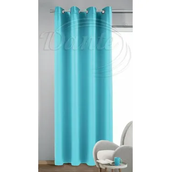 Dekorativní polštářek Dante Kroužkovaný závěs Dimout Uni 676 světle modrý - 245 x 140 cm