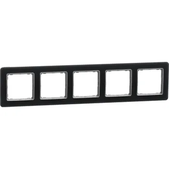 Elektrická zásuvka SCHNEIDER ELECTRIC SCHNEIDER Sedna Design & Elements Rámeček pětinásobný kouřové sklo SDD362805