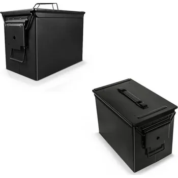 Zavazadlo na motocykl Ammo box - kovové US army moto kufry bez montážní sady