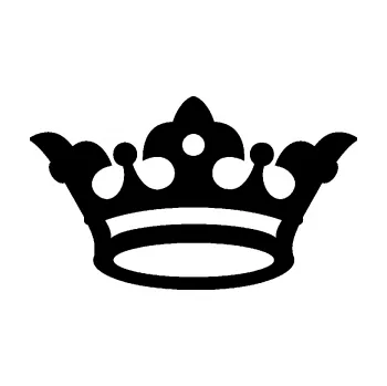 Samolepící dekorace SAMOLEPKA Korunka 001 (01 - černá) NA AUTO, NÁLEPKA, FÓLIE, POLEP, TUNING, VLASTNÍ TEXT, TISK, AUTOSAMOLEPKY.cz, POLEPY, OBRÁZEK, LOGO, SAMOLEPKY