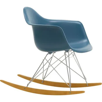 Křeslo Vitra Houpací křeslo Eames Chair RAR, golden maple/sea blue