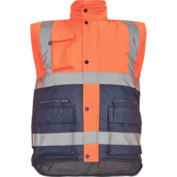 pracovní vesta Cerva HELLIN HV Pánská zimní vesta oranžová / navy XL 0303014791004