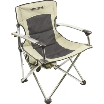 rybářské křeslo Mistrall Rybářská židle s područkami hnědá