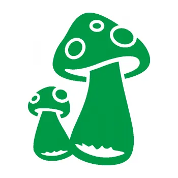 Samolepící dekorace Houby 001 levá (12 - zelená) SAMOLEPKA NA AUTO, NÁLEPKA, FÓLIE, POLEP, TUNING, VLASTNÍ TEXT, TISK, AUTOSAMOLEPKY.cz, POLEPY, OBRÁZEK, LOGO, 3D STICKERS