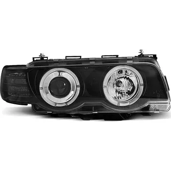 Přední světlomet TUNING-TEC Přední světla BMW E38 98-01 Angel Eyes - černé 1