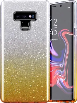 Pouzdro na mobilní telefon Forcell Bling Case pro Samsung Galaxy A52/A52S stříbrné/zlaté