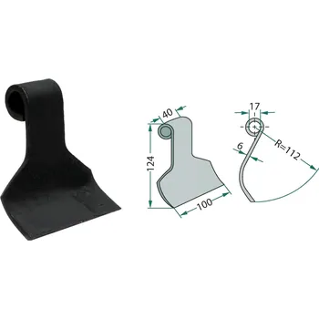 Mulčovací nůž pro Kuhn, Nobili, 6061709, 17/40/100 mm