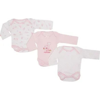 Kojenecký overall Nursery 3-dílný kojenecký růžový set Velikost: 68/74