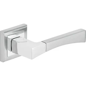 Dveřní kování Klika Gama - nikl/satina (komplet 2ks)