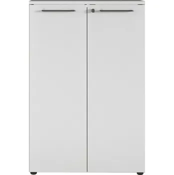 Komoda Germania Světle šedá kancelářská skříňka Agenda 120 x 80 cm