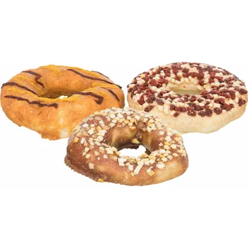 Pamlsek pro psa Trixie Donuts, buvolí kroužky s příchutí, ø 10 cm, 100g 1ks