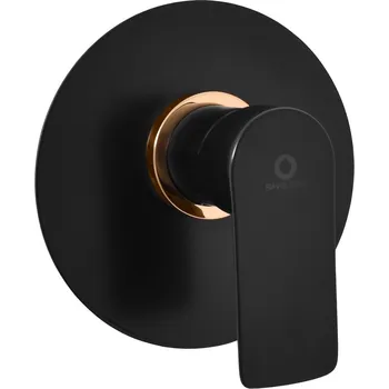 Vodovodní baterie Vltava Vodovodní baterie sprchová vestavěná, černá matná/zlato VT483LCMATZ