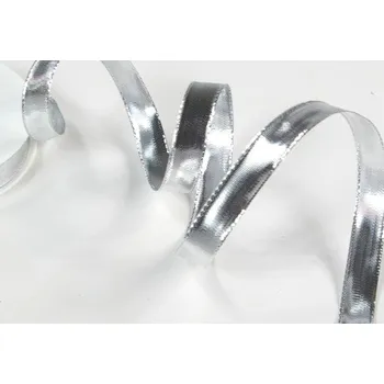 Stuha Stuha stříbrná - lesklá - 16mm/1m