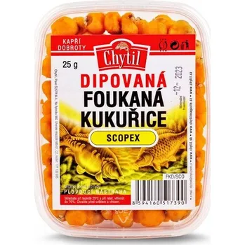 Návnadová surovina Chytil Dipovaná Foukaná Kukuřice 25 g - Scopex