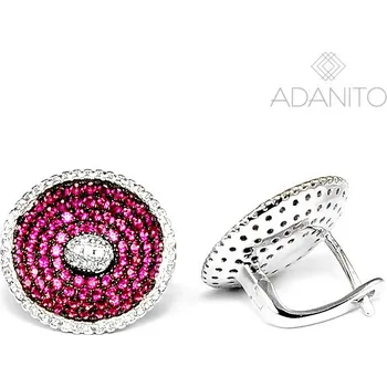 Náušnice Stříbrné náušnice se zirkony