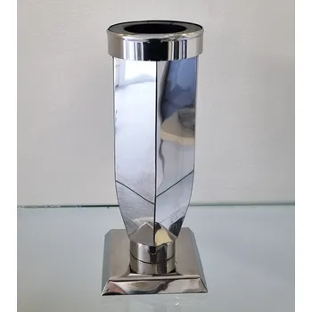 Smuteční dekorace Váza na hrob - nerezová 23 cm