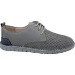 Pánské kožené polobotky Looke L0716 šedé Velikost: 41 (EU)