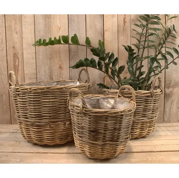 Proutěný 2barevný koš Velikost: Velký