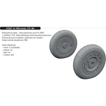 Plastikový model Eduard 1/72 Fw 190D wheels (IBG)