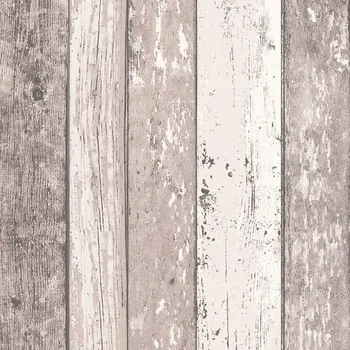 VA.S.Création Wood´n Stone 855053 hnědá/bílá 0,53 x 10,05 m