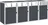 vidaXL Přístřešek na popelnice 2,86 x 0,81 m, antracitový