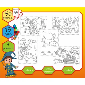 kreativní sada Radost v písku Tvořivá sada - 50 obrázků