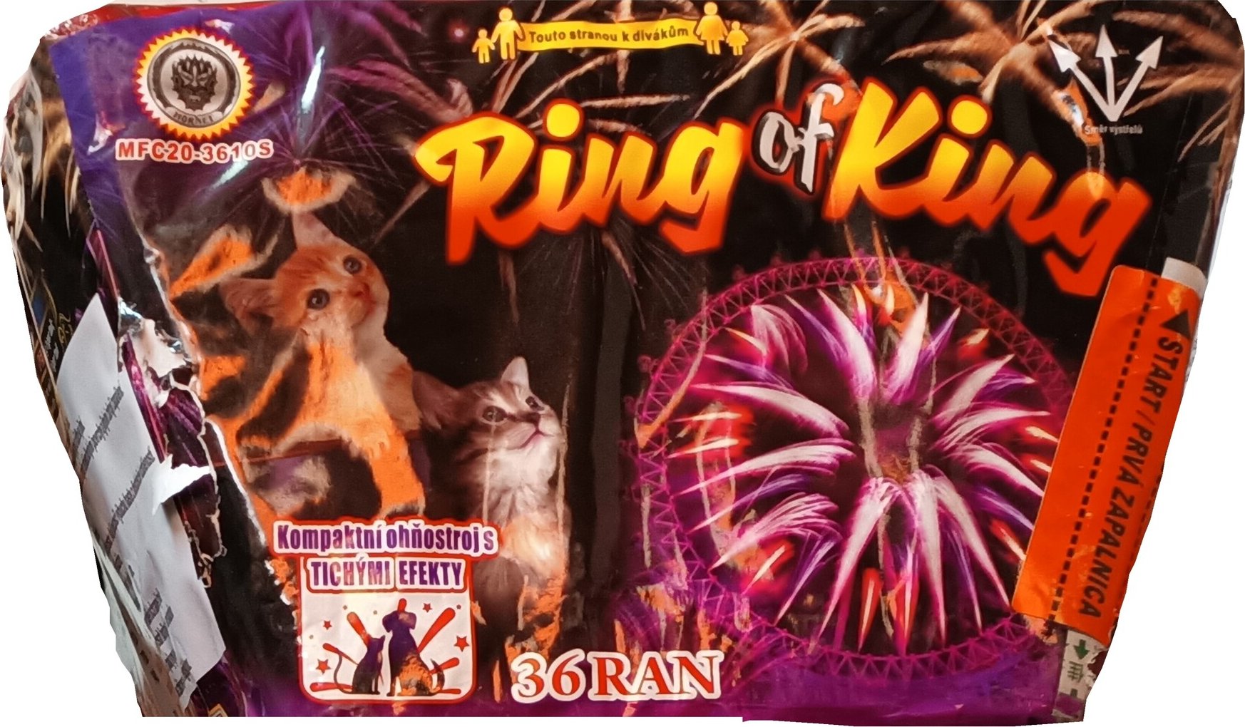 Ring of King 36 ran - vějíř - tichý ohňostroj
