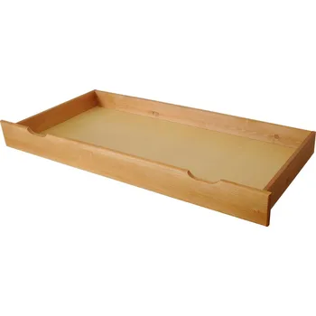 Postel Via-nábytek Úložný šuplík pod postel z borovice S516 Rozměry cm (šířka, výška, hloubka): 180 x 17 x 72, Povrchová úprava: Moření odstín olše