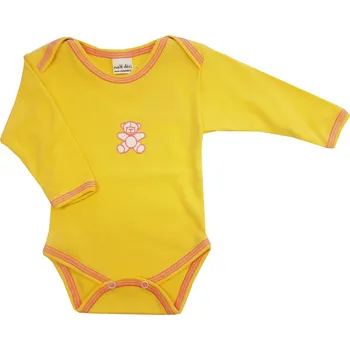 Malé děti Body s dlouhým rukávem 56 žlutá