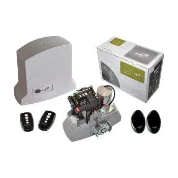 Pohon brány King Gates KingGates Dy Kit 230/1000 LT silný pohon pro samonosnou posuvnou bránu 2x dálkový ovladač ,sada fotobuněk Barva: šedomodrá