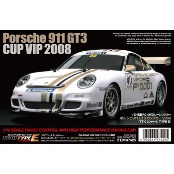 RC model auta Tamiya Porsche 911 GT3 Cup VIP 2008 1:10