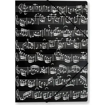 Paprov sloka s gumikou v ern barv A4 1361526