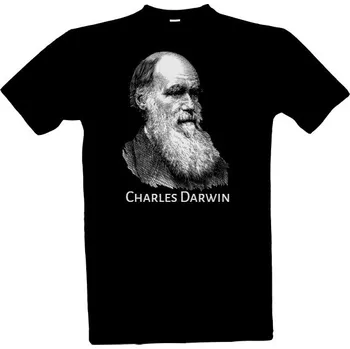 Tričko s potiskem Charles Darwin pánské