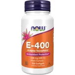 SLEVA NOW Vitamin E 400 IU (vitamin E ), 100 softgelových kapslí 14072 (Vitamin E je hlavní antioxidant rozpustný v tucích, který je obzvláště důležitý pro udržení zdraví buněk tím, že neutralizuje volné radikály vytvářené běžnými metabolickými procesy a)