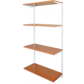 Prodejní regál Biedrax NRZ50060150/4BT 4 police bílý/třešeň