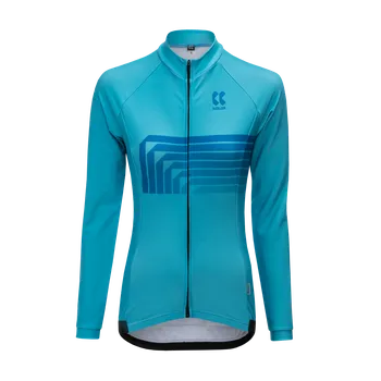 cyklistický dres Kalas Dámský cyklistický dres MOTION Z2 dlouhý rukáv, tyrkysový Kalas velikost: 1 (XS)