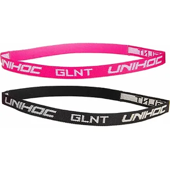 Unihoc čelenky GLNT hairband 2-pack Černá-růžová