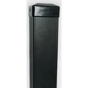 Plotový sloupek Sloupek čtyřhranný L60/40/2400 RAL Zn+komaxit (síla 1,5 mm černý, hnědý)