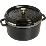Staub hrnec kulatý s napařovací vložkou, černá, 26 cm 1133825
