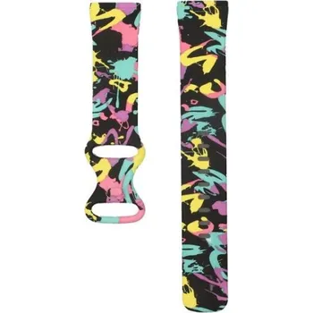 eses Silikonový řemínek pro Fitbit Versa 3 a 4, Sense 1 a 2 - Velikost S, vzorovaný Street Art