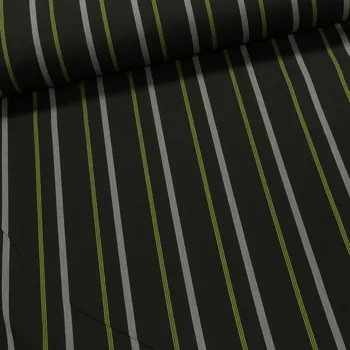 Tureček Potahové akrylové plátno šedé/zelený proužek na tmavě zelené 1,4/1 m