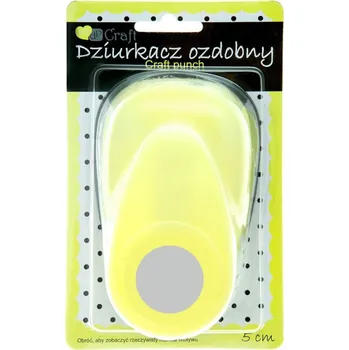 Děrovačka DpCraft Ozdobná děrovačka kruh 50 mm žlutá