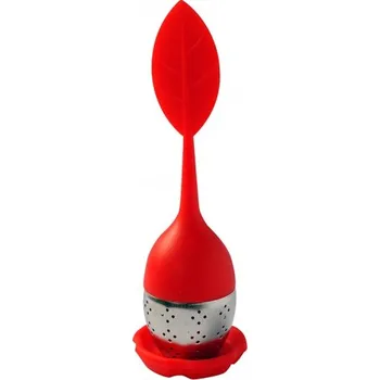 TORO Čajítko silikon / nerez - červené