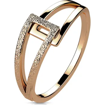 Prsten Ocelový prsten rose gold