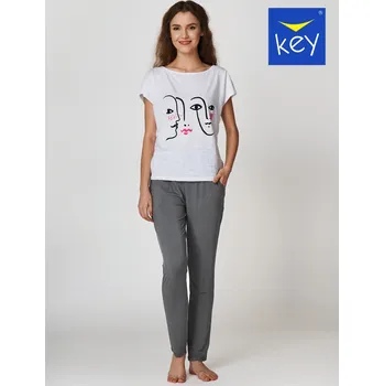 Souprava dámského spodního prádla Domácí komplet Key krátký LHS 720 nadměrný Velikost: 3XL, Vzor: 720