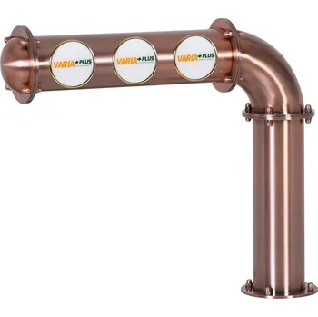 Příslušenství pro výčepní zařízení Varia-Plus Výčepní stojan L3 měděný komplet kohouty pákové medailony LED čelní přímé dochlazení kohoutů