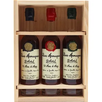 Brandy Armagnac-Delord 10 20 30 Ans 3 x 0,2 l (set)