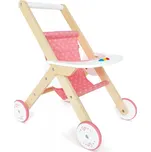 HAPA Kočárek pro panenku bílý/růžový
