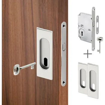 Dveřní kování AC-T Servis ACT set pro posuvné dveře BB HRANATÝ (nikl mat.)